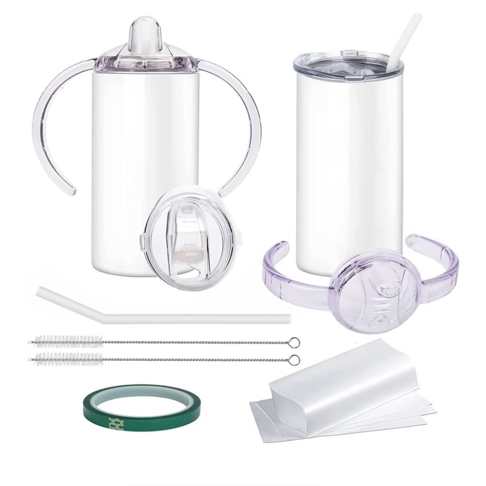 White Sippy Cup and Tumbler Set